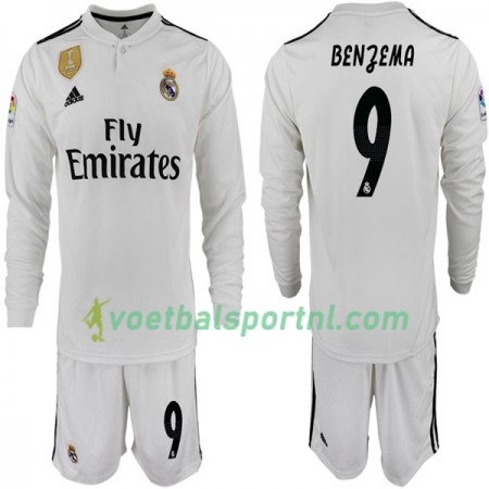 Real Madrid BENZEMA 11 Kind Thuis Tenue 2018-19 L/S Real Madrid BENZEMA 11 Kind Thuis Tenue 2018-19 L/S